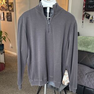 Field Gear Men's Gray Half-Zip Sweater SZ XL